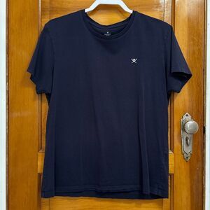 Hackett London Navy Short Sleeve Classic Fit Tee T-shirt Men’s Large